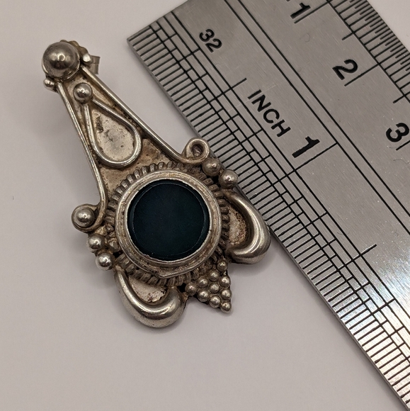 Sterling Silver Jasper Earrings - Picture 5 of 5